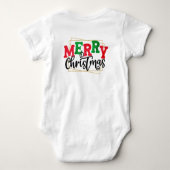 Vrolijk kerstfeest romper (Achterkant)