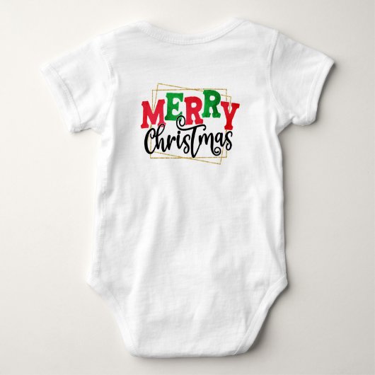 Vrolijk kerstfeest romper (Achterkant)