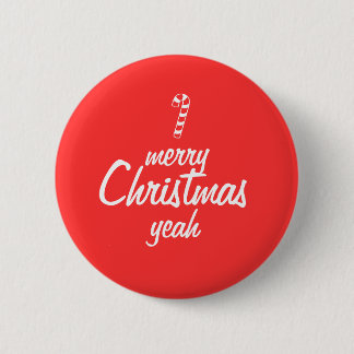Vrolijk kerstfeest ronde button 5,7 cm