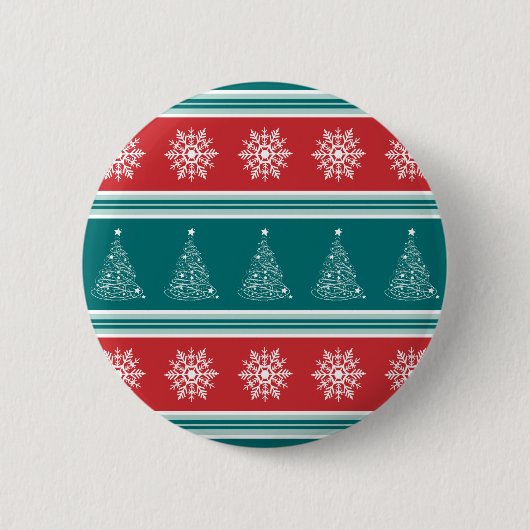 Vrolijk kerstfeest ronde button 5,7 cm (Voorkant)