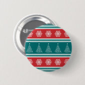 Vrolijk kerstfeest ronde button 5,7 cm (Voorkant /achterkant)