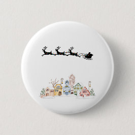 Vrolijk kerstfeest ronde button 5,7 cm
