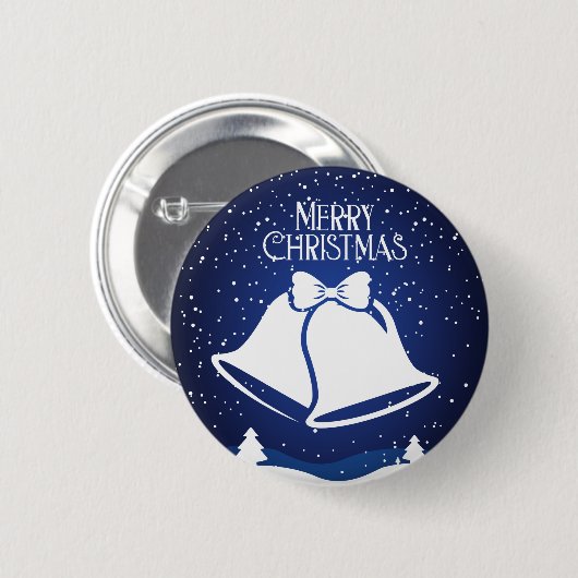 Vrolijk kerstfeest ronde button 5,7 cm (Voorkant /achterkant)