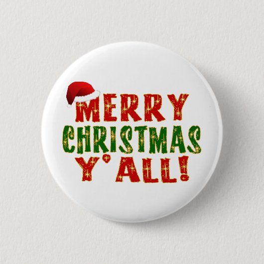 Vrolijk kerstfeest. ronde button 5,7 cm (Voorkant)