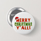 Vrolijk kerstfeest. ronde button 5,7 cm (Voorkant /achterkant)