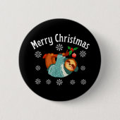 Vrolijk kerstfeest ronde button 5,7 cm (Voorkant)