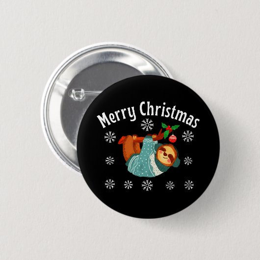 Vrolijk kerstfeest ronde button 5,7 cm (Voorkant /achterkant)