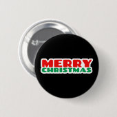 Vrolijk kerstfeest ronde button 5,7 cm (Voorkant /achterkant)