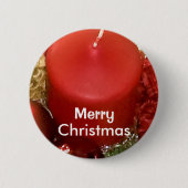 Vrolijk kerstfeest ronde button 5,7 cm (Voorkant)