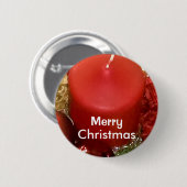 Vrolijk kerstfeest ronde button 5,7 cm (Voorkant /achterkant)