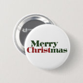Vrolijk kerstfeest ronde button 5,7 cm (Voorkant /achterkant)