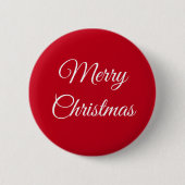 Vrolijk kerstfeest ronde button 5,7 cm (Voorkant)