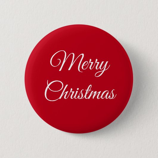 Vrolijk kerstfeest ronde button 5,7 cm (Voorkant)
