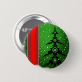 Vrolijk kerstfeest ronde button 5,7 cm (Voorkant /achterkant)