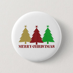 Vrolijk kerstfeest ronde button 5,7 cm