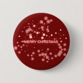 Vrolijk kerstfeest ronde button 5,7 cm (Voorkant)