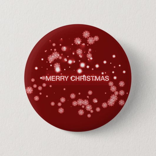 Vrolijk kerstfeest ronde button 5,7 cm (Voorkant)