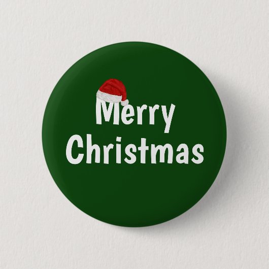 Vrolijk kerstfeest ronde button 5,7 cm (Voorkant)