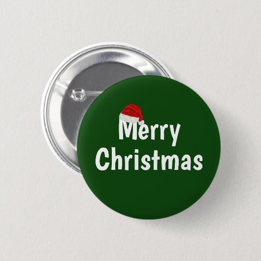 Vrolijk kerstfeest ronde button 5,7 cm (Voorkant /achterkant)