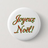Vrolijk kerstfeest ronde button 5,7 cm (Voorkant)