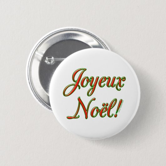 Vrolijk kerstfeest ronde button 5,7 cm (Voorkant /achterkant)