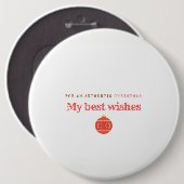 Vrolijk kerstfeest ronde button 6,0 cm (Voorkant /achterkant)