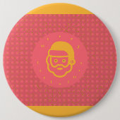 Vrolijk kerstfeest ronde button 6,0 cm (Voorkant)