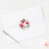 Vrolijk kerstfeest! ronde sticker (Envelop)