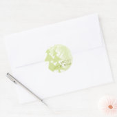 Vrolijk kerstfeest! ronde sticker (Envelop)