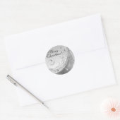 Vrolijk kerstfeest! ronde sticker (Envelop)