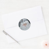 Vrolijk kerstfeest ronde sticker (Envelop)