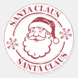 Vrolijk kerstfeest ronde sticker