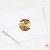 Vrolijk kerstfeest ronde sticker (Envelop)