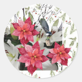 Vrolijk kerstfeest! ronde sticker