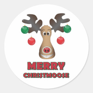 Vrolijk kerstfeest! ronde sticker