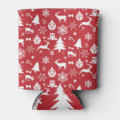 Vrolijk kerstfeest: rood Collectie Blikjeskoeler (Voorkant)