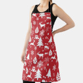 Vrolijk kerstfeest: rood  Collectie Schort (Insitu)