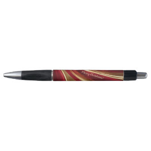 Vrolijk Kerstfeest- Rood en Goud- Pen
