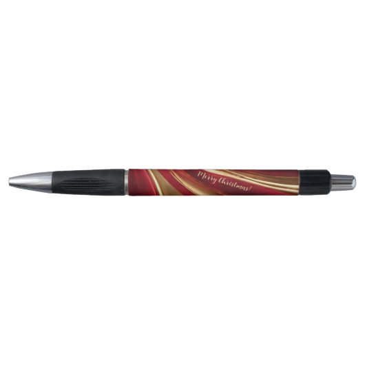 Vrolijk Kerstfeest- Rood en Goud- Pen (Voorkant)