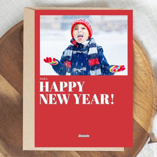 Vrolijk Kerstfeest Rood en Groen Fotocollage Feestdagenkaart