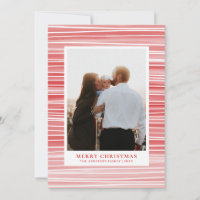 Vrolijk kerstfeest. Rood en roze. Gematigd gestrip