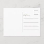 Vrolijk Kerstfeest Rood & Faux Goud Foto Kerstmis Briefkaart (Achterkant)