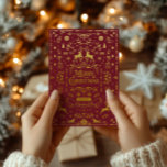 Vrolijk Kerstfeest Rood & Goud Classic Folie Feestdagenkaart<br><div class="desc">Stuur een tijdloze kerstgroet met deze prachtige rode en gouden vakantiekaart. Met elegante gouden accenten op een rijke rode achtergrond, voegt deze kaart een vleugje luxe en sophisticatie toe aan uw vakantiewensen. Perfect voor familie, vrienden of zakenpartners, het is een feestelijke manier om vreugde en warmte te verspreiden dit vakantieseizoen....</div>