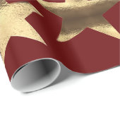 Vrolijk Kerstfeest Rood Goud Elegant Script Nederl Cadeaupapier (Rol Hoek)