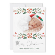 Vrolijk Kerstfeest Rood Groen Moderne Foto