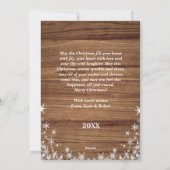 Vrolijk kerstfeest Rouske 4 Foto Collage Familie Feestdagenkaart (Achterkant)