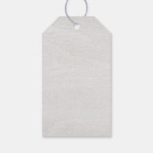 Vrolijk kerstfeest Roustic Winter Greenery Wood Fa Cadeaulabel (Achterkant)