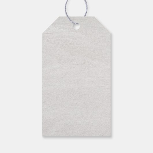 Vrolijk kerstfeest Roustic Winter Greenery Wood Fa Cadeaulabel (Achterkant)