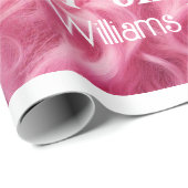 Vrolijk Kerstfeest Roze Bubble Gum | Aangepaste be Cadeaupapier (Rol Hoek)