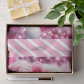 Vrolijk Kerstfeest Roze Bubble Gum | Aangepaste be Tissuepapier (Geschenk)